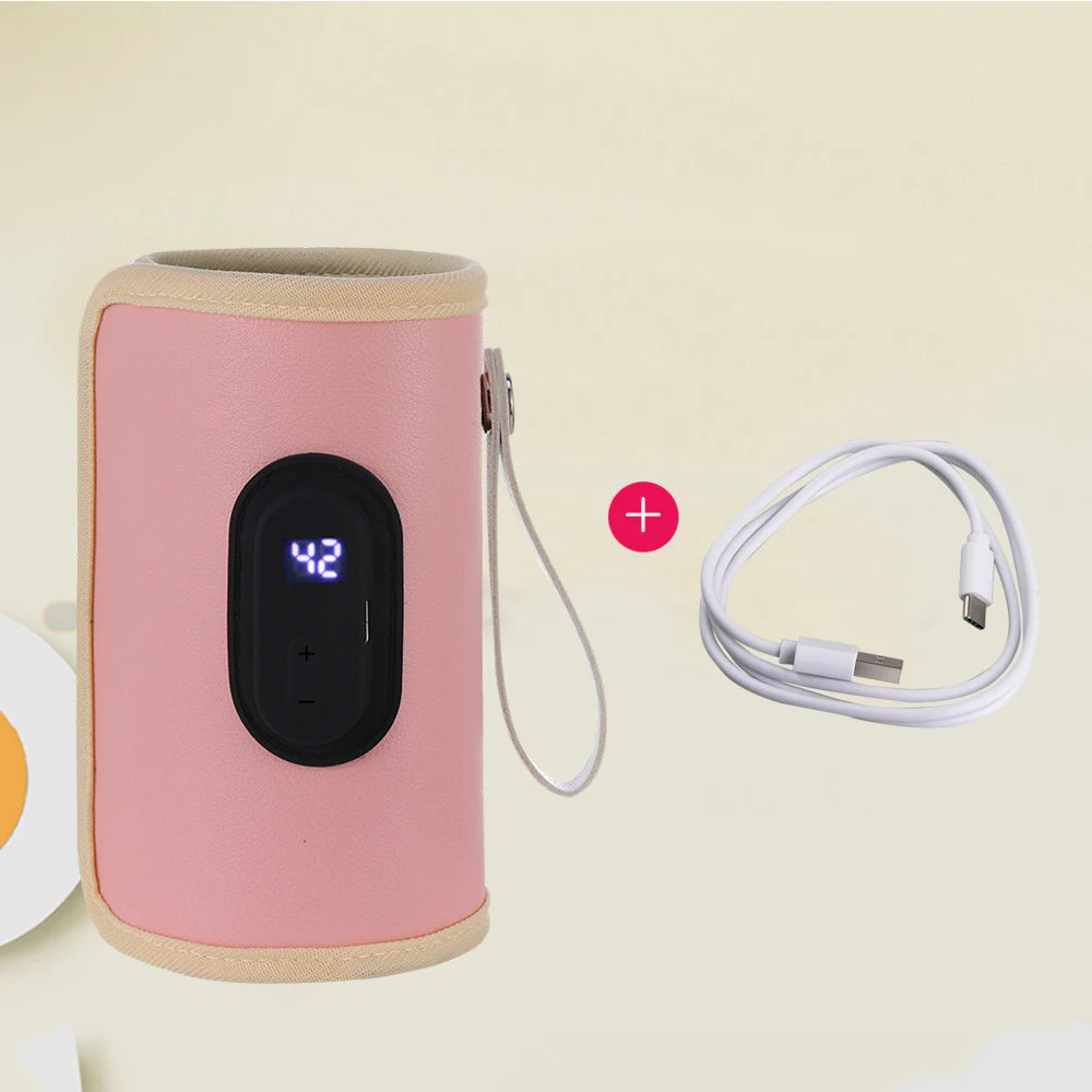 Baby Milk Warmer, Portable USB Bottle Warmer for Car,