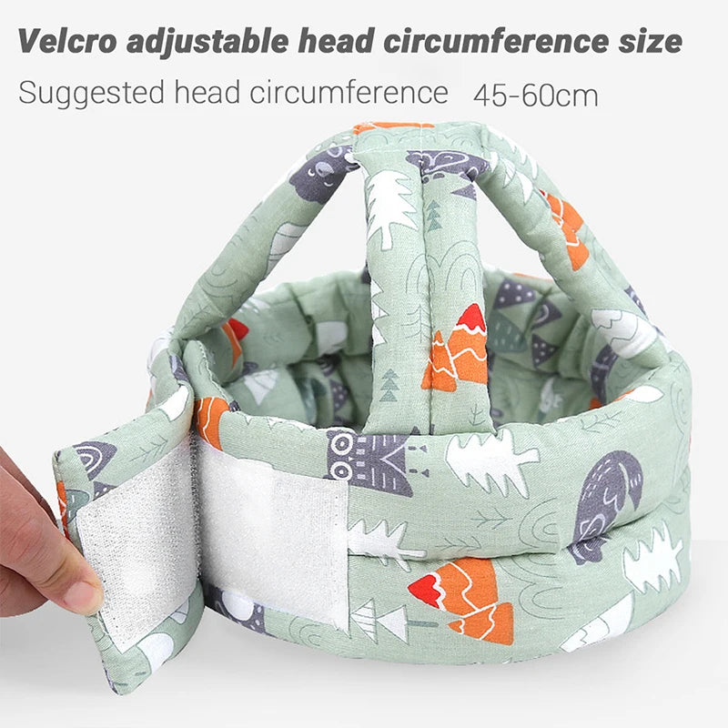 Adjustable Baby Safety Helmet Soft Comfortable Head Protection Toddler Anti-Collision Cap Infant Headgear for Child Development
