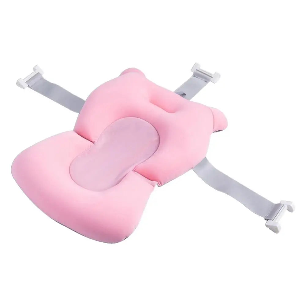 Baby Bath Cushion For Tub Adjustable Anti-skid Support Pillow For Bathtub Baby Bath Accessories Bathtub Essentials With Buckles