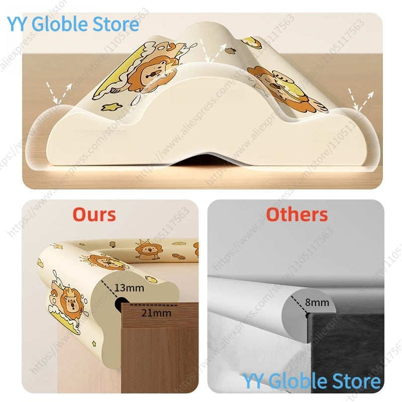 2M Baby Safety Protection Strip Cartoon Animal Foam Children Bumper Strips Kids Furniture Table Edge Guards Corner Protector