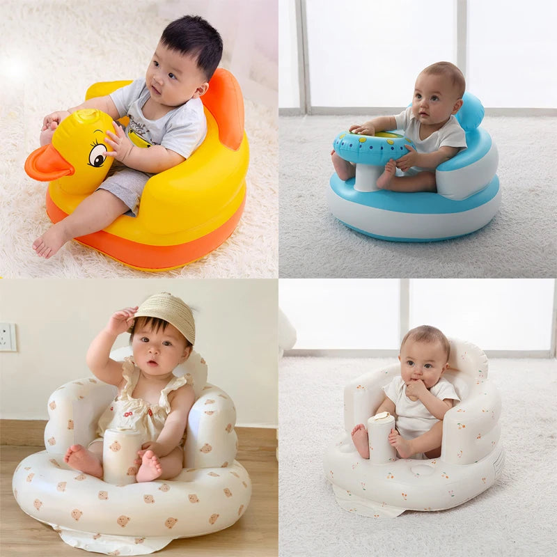 Inflatable Chair Baby Seats and Sofas Armchair Child Portable Lounger Foldable Baby Feeding Chair Bathing Stool Toddler Seater