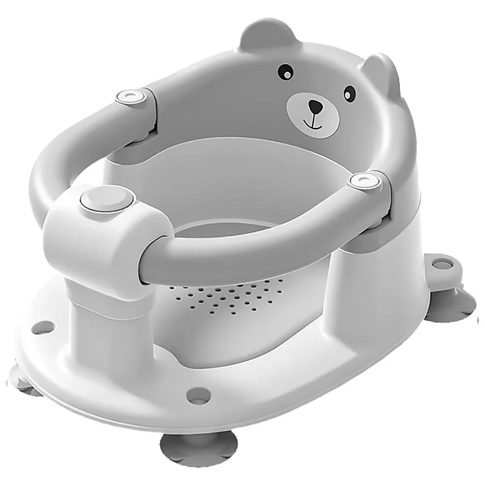 Baby Bath Seat for Babies 6 Months Plus.Cute Bear Non-Slip Baby Bath Chair Safe Infant & Newborn Bathtub Chair
