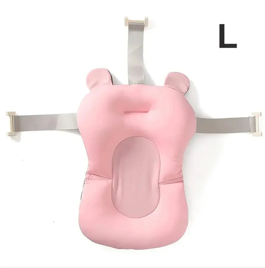 Ajustable Bath Tub Shower Cushion Newborn Support Seat Mat Baby Bath Seat Floating Water Pad Portable Foldable Baby Bathtub Pad