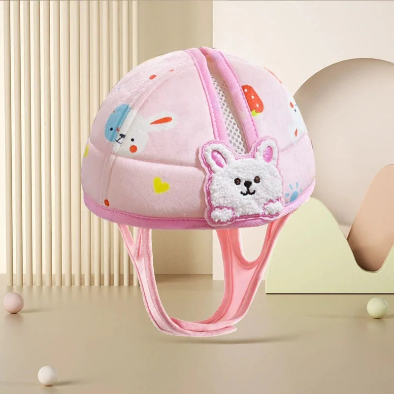 1-3T Toddler Baby Head Protector Safety Hat Cute Bear Bunny Baby  Prevent Injured Helmet  for Crawling Walking Learning Headgear