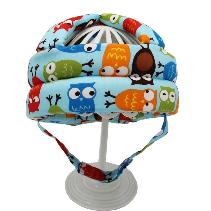 Cotton Infant Toddler Safety Helmet Baby Kids Head Protection Hat for Walking Crawling Baby Learns To Walk The Crash Helmet