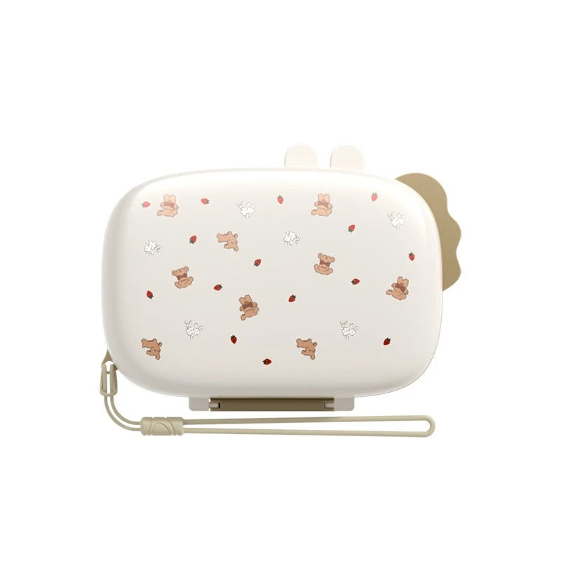 6Pcs Portable Baby Bottle Brush Set: Bottle/Nipple/Straw Brushes & Drain Rack & Storage Box Infant Travel-Friendly Clean Kit f