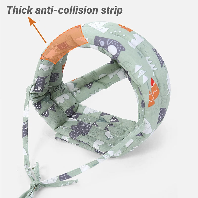 Adjustable Baby Safety Helmet Soft Comfortable Head Protection Toddler Anti-Collision Cap Infant Headgear for Child Development