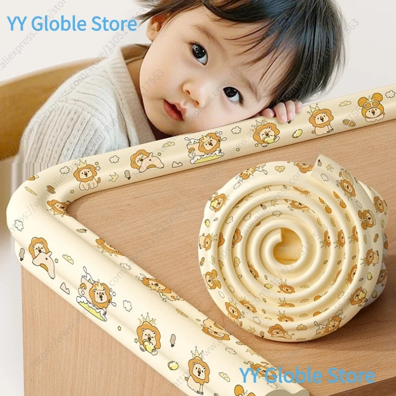 2M Baby Safety Protection Strip Cartoon Animal Foam Children Bumper Strips Kids Furniture Table Edge Guards Corner Protector