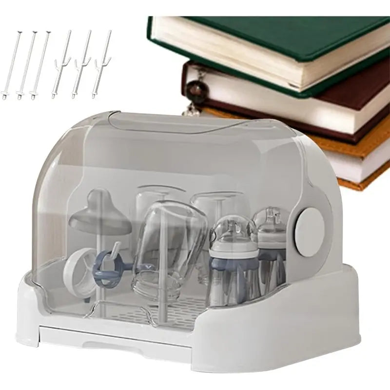 Dustproof Baby Bottle Organizer, For Breast Milk Storage-Covered Bacterial Protection Container, Kitchen And Bambino Bathroom