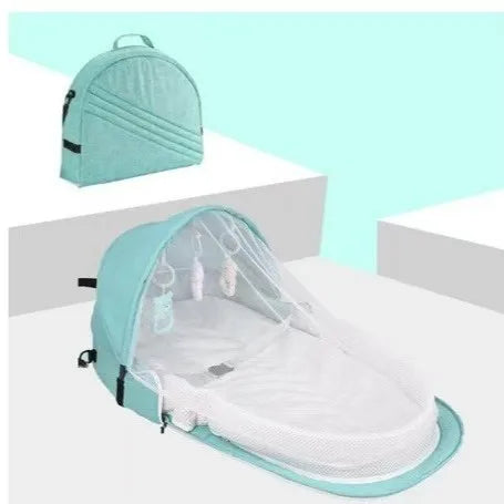 Portable Crib Multi-functional Travel Mosquito Isolation Bed Baby Folding Bed Removable Bed-in-bed Backpack