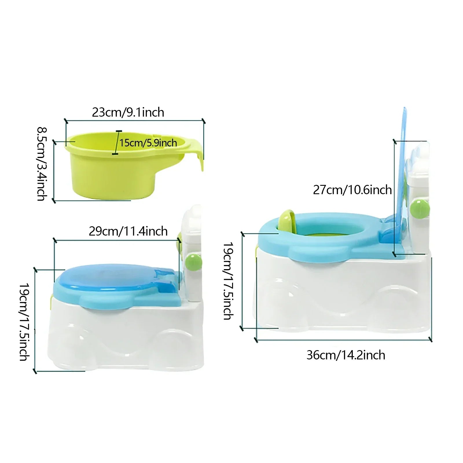 NEWEST Toilet,Potty Baby Urinal Training Toilet Baby Pot Chair Toilet Training for Small from 6 Months to 5 Years (Blue)