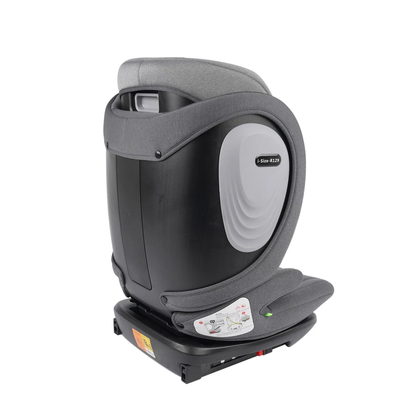 AP03 KL005 Grey/Black Car Seat Child Car Seat with ISOFIX,ECE R129 Certified, For 3 to 12 Years, 100-150 CM, 11-36 kg