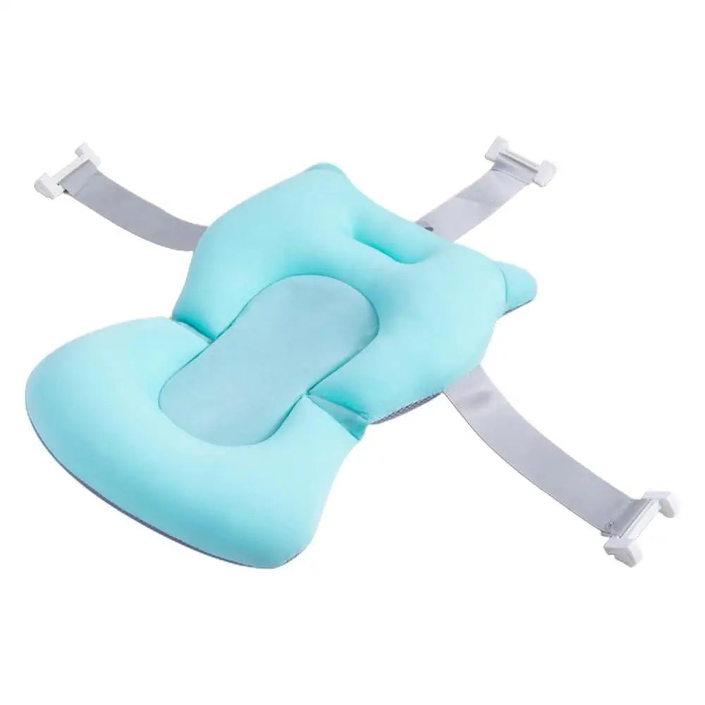 Baby Bath Cushion For Tub Adjustable Anti-skid Support Pillow For Bathtub Baby Bath Accessories Bathtub Essentials With Buckles