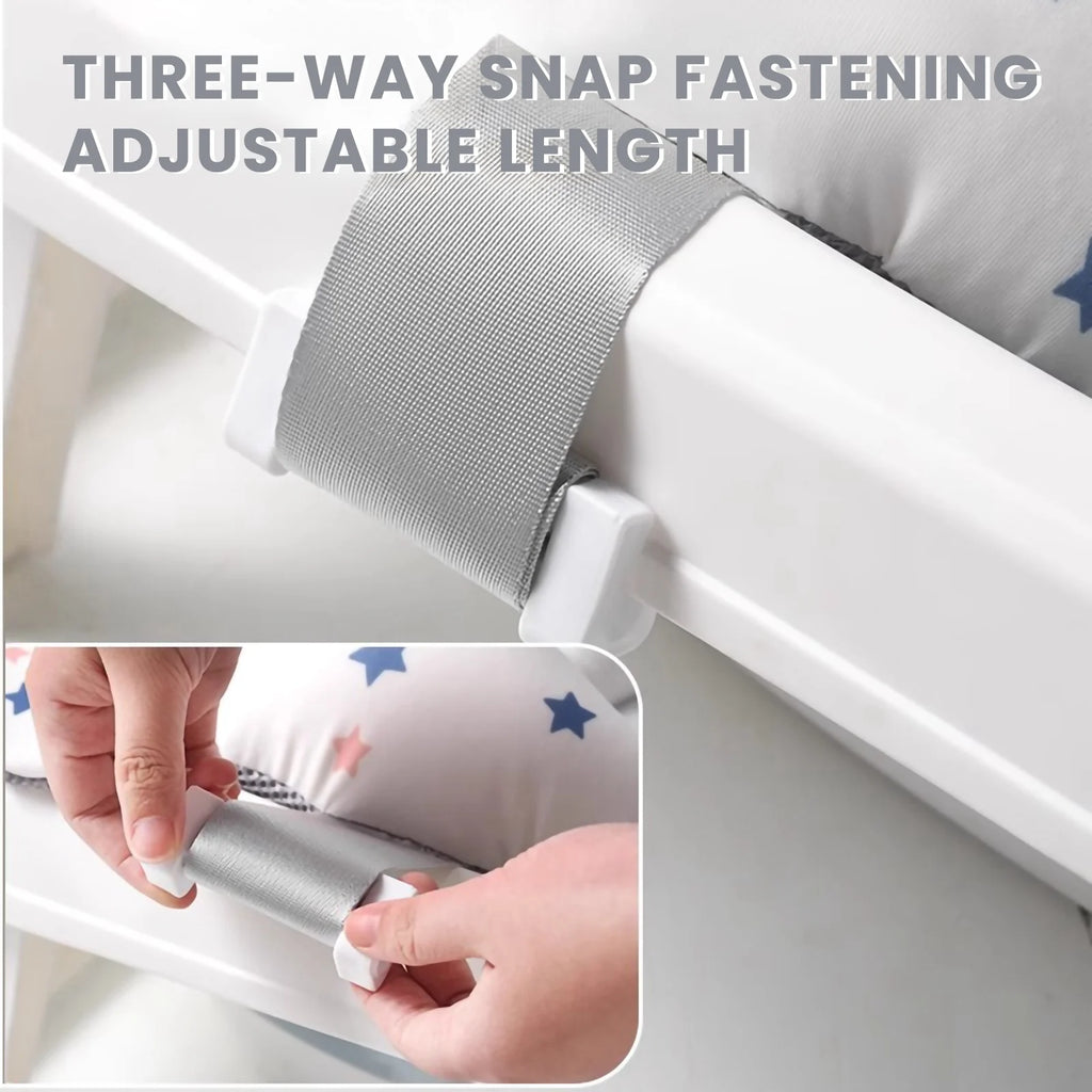 Foldable Baby Bath with Baby Bath Cushion and Built-In Thermometer – Children's Bath with Baby bath mat